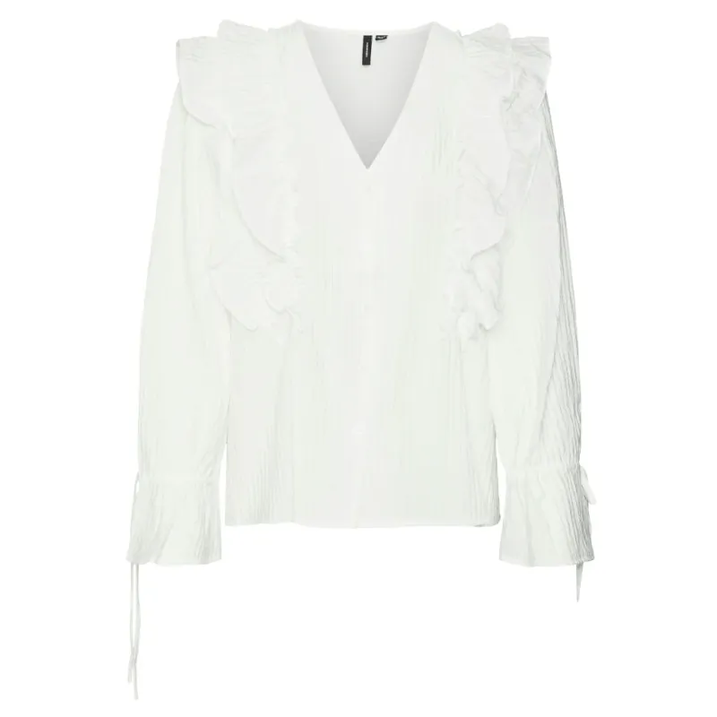 VERO MODA dame skjorte VMKAUSA - Snow white