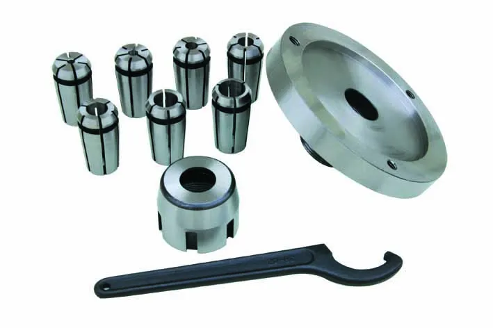 Spændettangsholder med flange ø80 mm 3-16mm i sæt