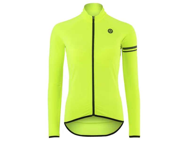 AGU Cykeltrøje - Thermo Essential - Lange ærmer - Dame - HI-VIS - Gul - Str. XS