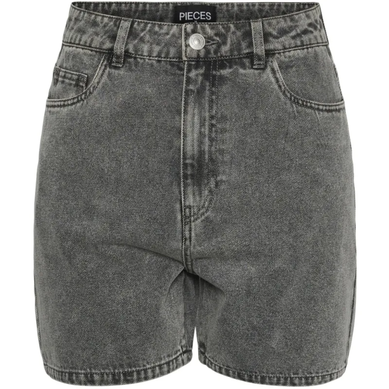 PIECES dame shorts PCABBI - Light Grey Denim