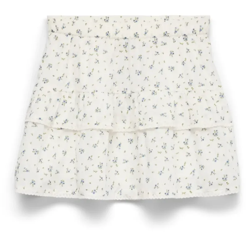VERO MODA dame nederdel VMTRINE - Snow White Marguerite Blue Jasper