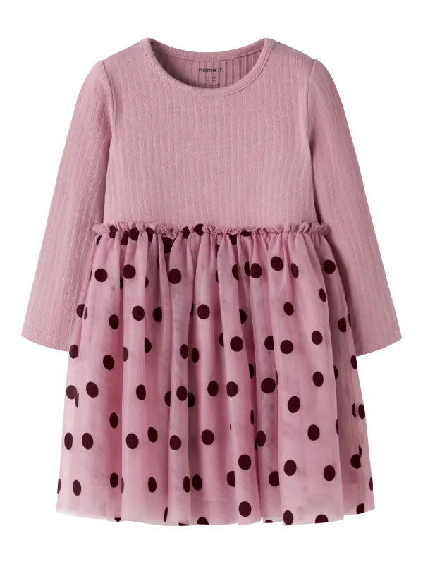 Name It - Nagina LS Tulle Dress - Lilas - 86 cm