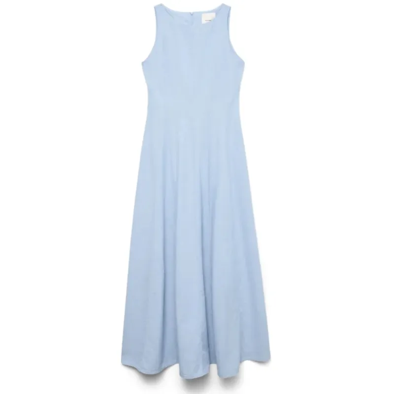 VERO MODA dame kjole VMNORMA - Light Blue MELANGE