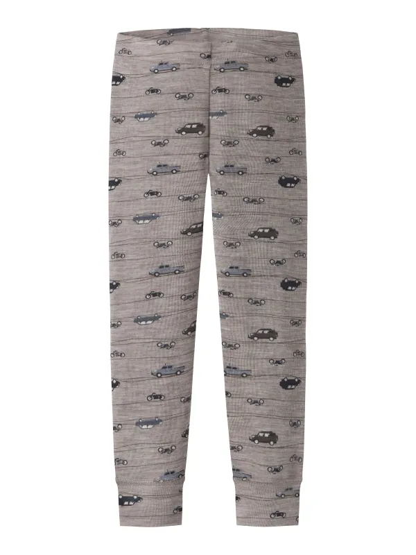 Name It Wang - Wool Rib Long John - Satellite/Highway - 92 cm