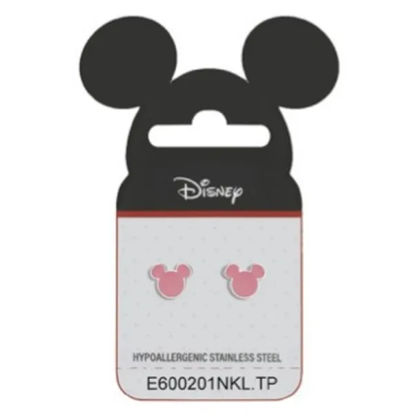 Disney Minnie Mouse lyserøde Ørestikker i Stål