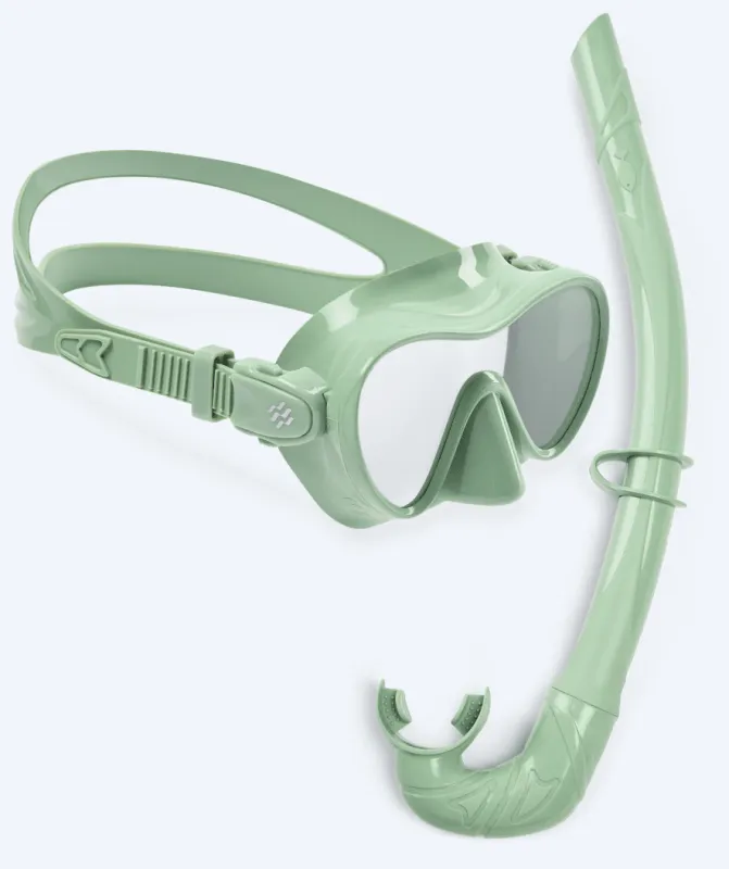Watery Combo snorkelsæt til børn - Cliff - Grøn - Snorkelsæt til børn (4-16 år)