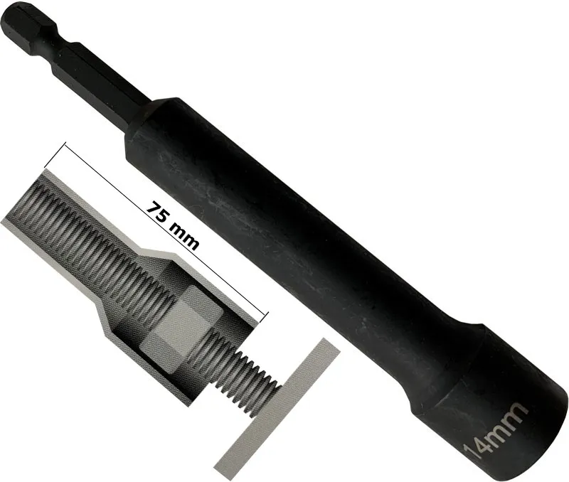 BATO 1/4" Boltbits 10mm. 110mm lange.