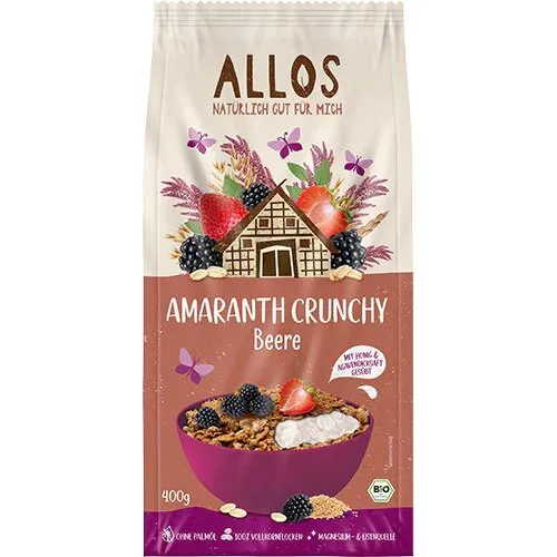 Amarant Granola m. bær Øko. - 400 gram