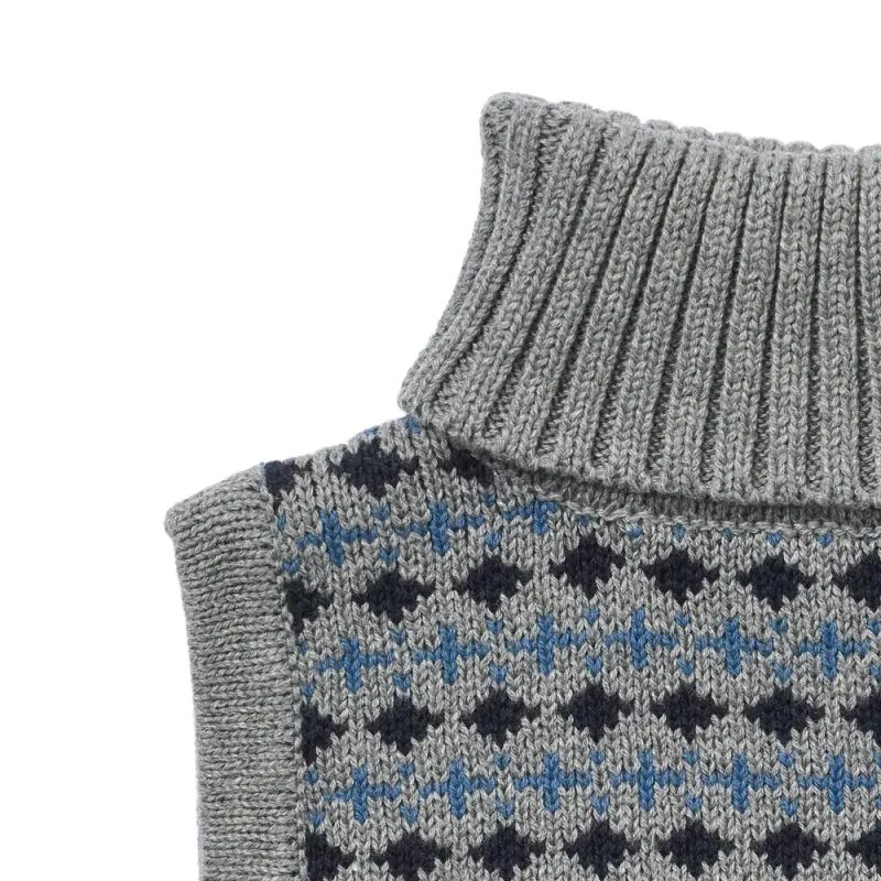 Stoffe Jacquard Halsedisse - Grey melange - ONESIZE