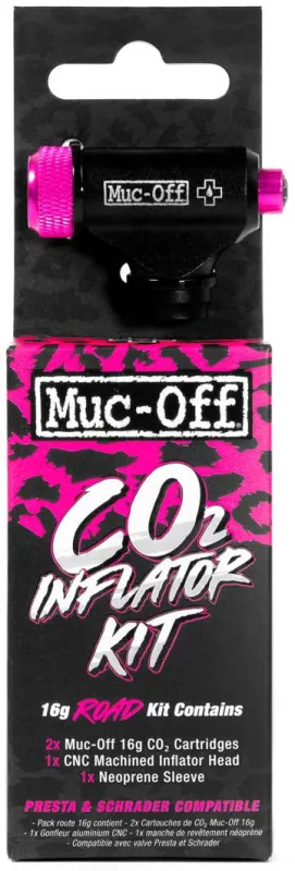 Muc-Off CO2 Pumpe + 2x16g patron - Road Inflator Kit