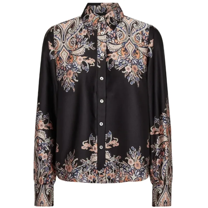 LIBERTÉ Dame Skjorte Wennise - Black Paisley