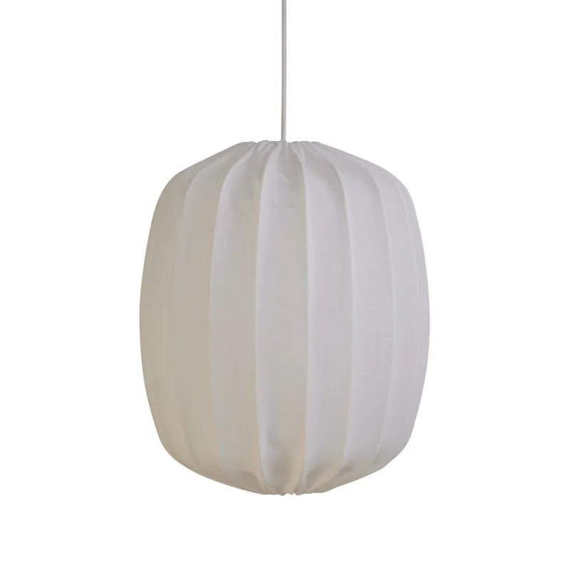 Watt&veke Prisma loftslampe i hør 35 cm, hvid