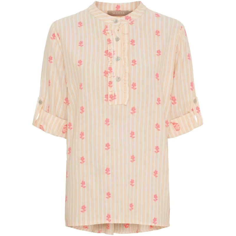 Marta du Chateau dame bluse MdcSabrina 85137-3 - Corallo470