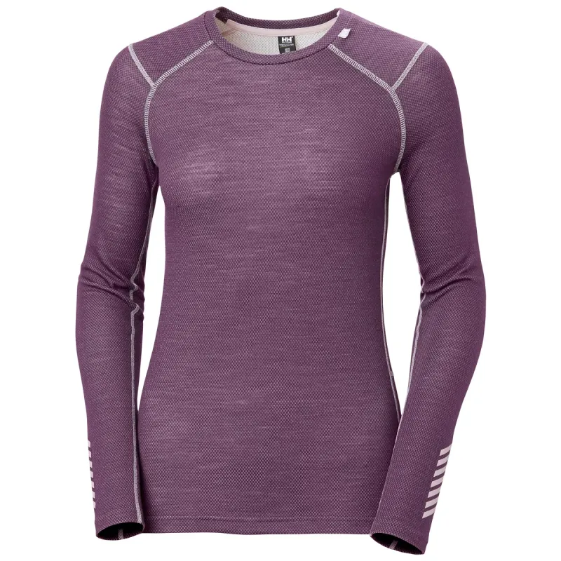 Helly Hansen Lifa Merino Midweight Skiundertrøje Dame, amethyst