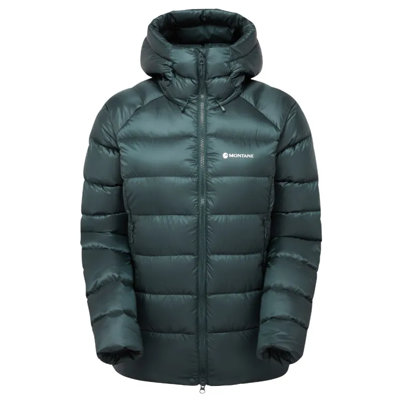 Montane F Anti-Freeze Xt Hoodie, dunjakke, dame, mørkegrøn