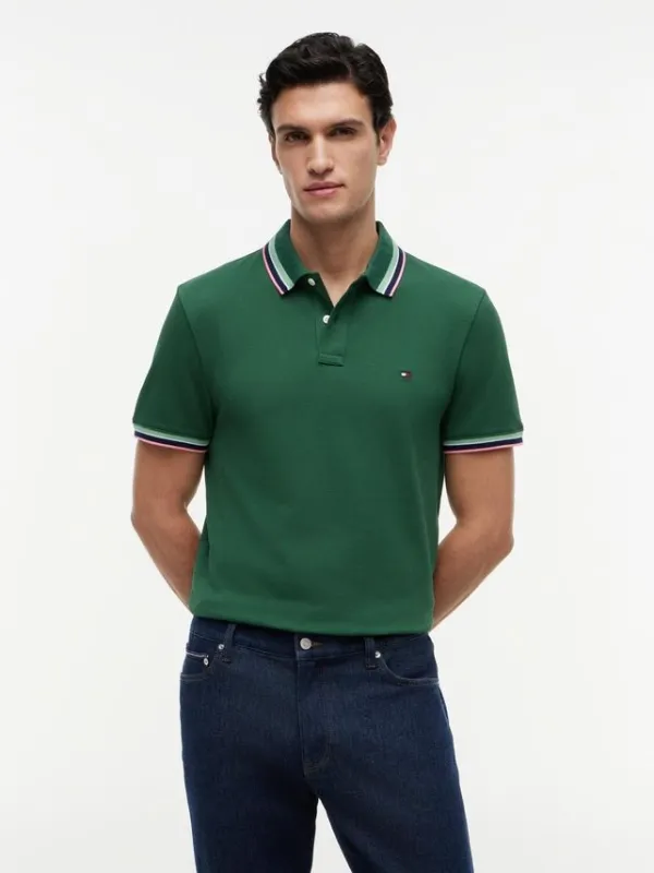 CONTRAST COLLAR CUFFS REG POLO