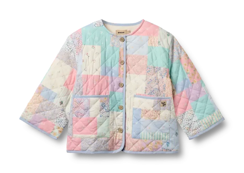 Inaja Quilt Jakke - Patchwork Flowers - 104