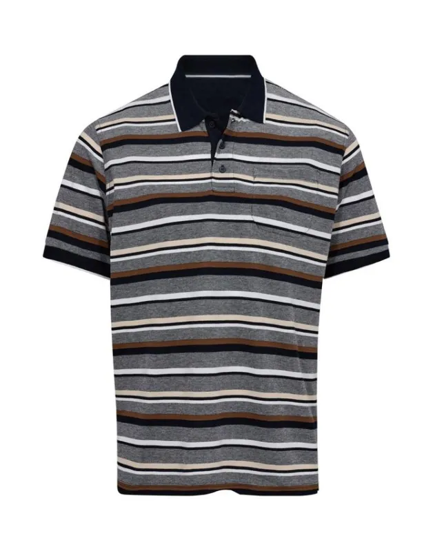 Striped polo