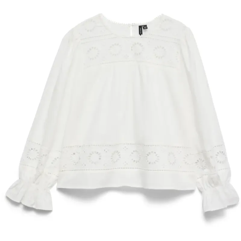 VERO MODA dame bluse VMUNA - Snow white