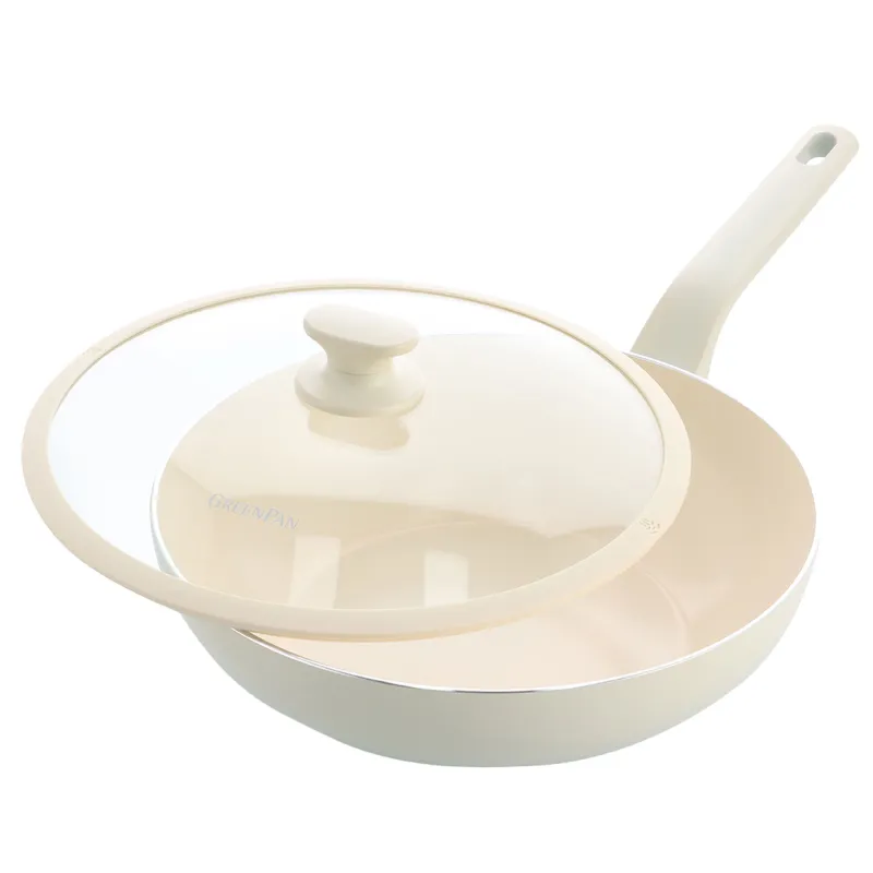 Greenpan Essence Pro wokpande 28 cm, cream