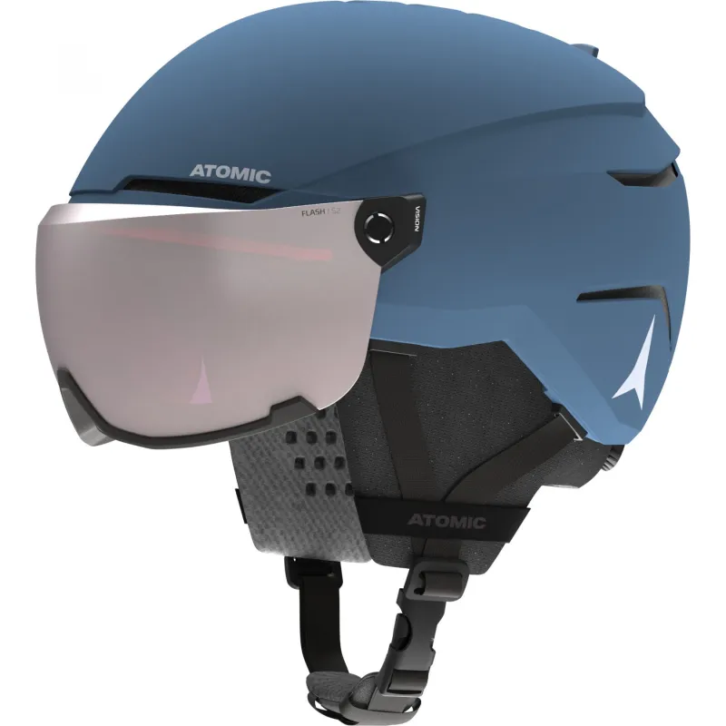 Atomic Savor Visor, skihjelm med visir, junior, blå