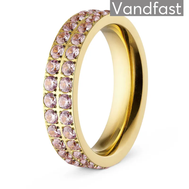 ANNEBRAUNER Alliance Pink Ring 18K Guldbelagt