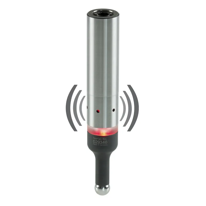 TSCHORN 2D kantsøger Ø10 mm OPTISK/AKUTISK med Ø20 mm skaft og nøjagtighed 0,010 mm