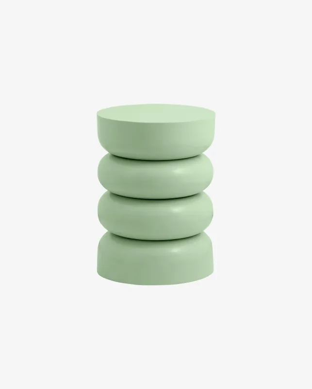 Nordal - JUBBA sidebord  -  lysegrøn  -  Ø35 × H47,5 cm