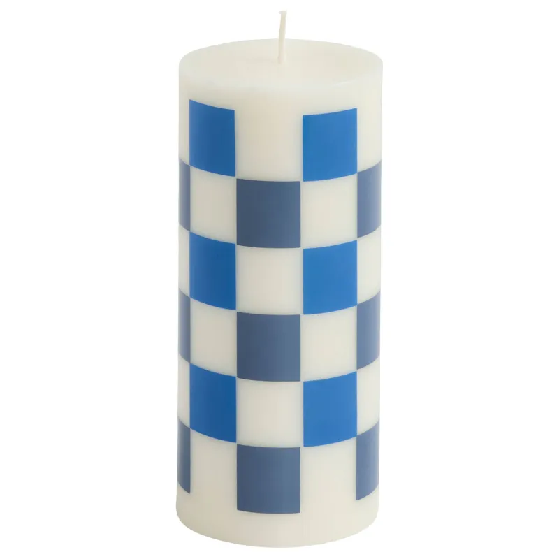 Hay Column lys small, off white/blue