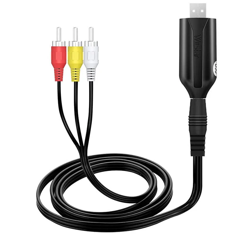USB 2.0 Video Capture Adapter. Digitaliser VHS og Video med Lyd. Plug & Play til PC og Mac