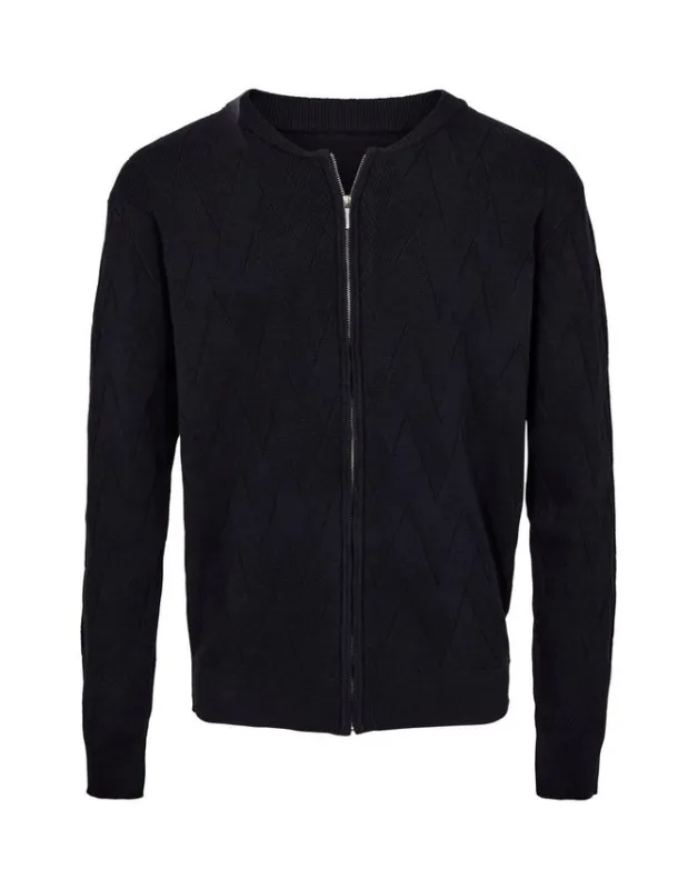 Zip cardigan regular fit