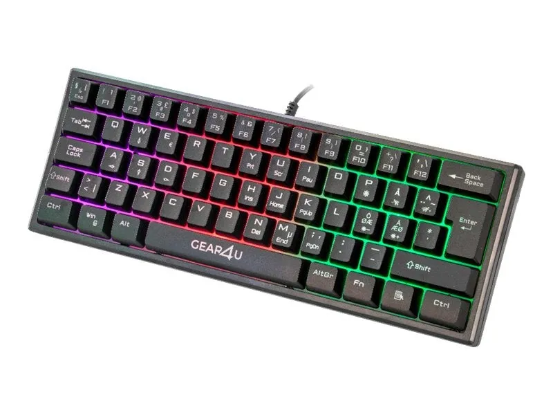 GEAR4U Mini Gaming Tastatur - 60% - GEEKD.dk