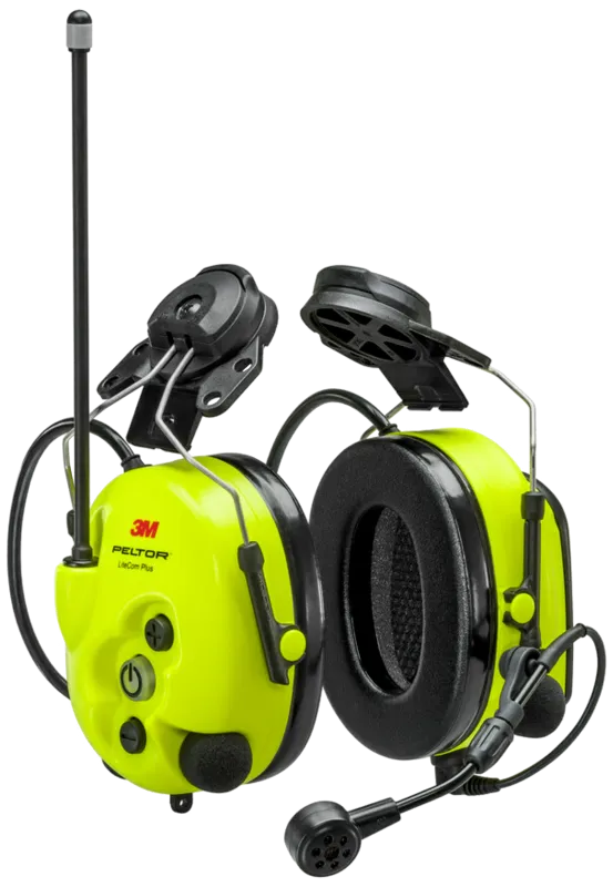 LiteCom+ høreværn/headset m/2vejskomm., hjelmmont.