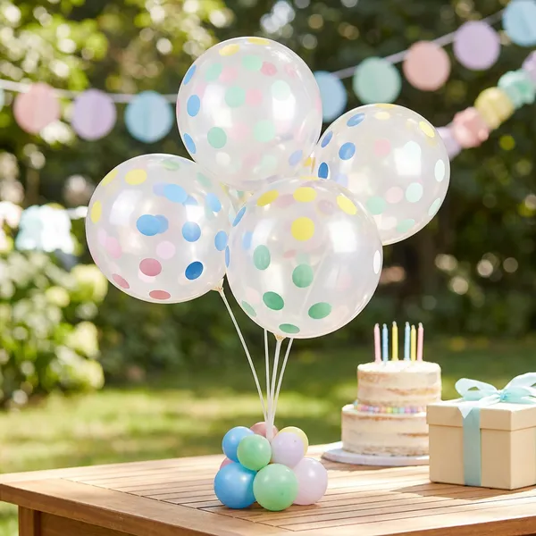Ballonbuketramme Til 6 Balloner 75 Cm