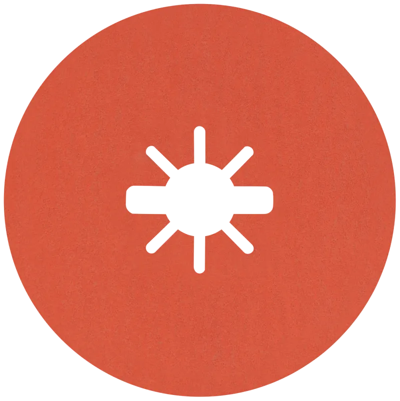 Fiberrondel 4582 Siaramic ø125 X-Lock K80+