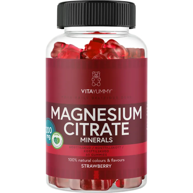 VitaYummy Magnesium Citrate Strawberry (60 stk)