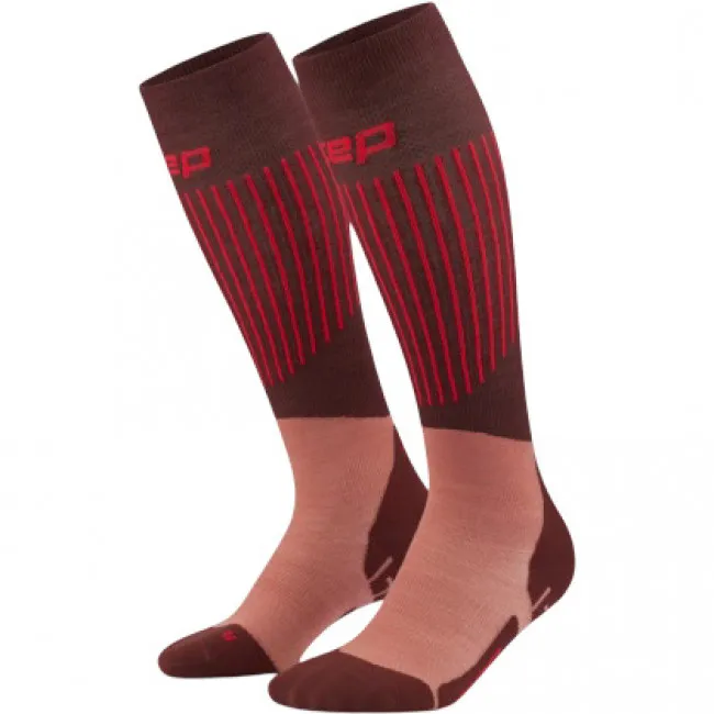 CEP Ski Ultralight Socks Tall 3.0, skistrømper, dame, brun