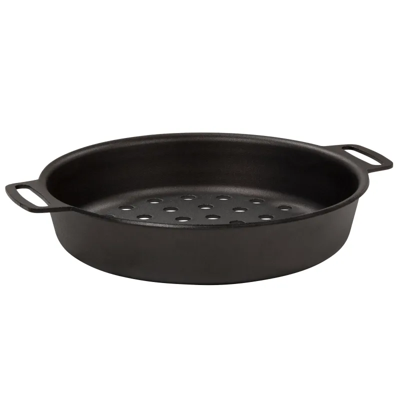 Kockums jernverk Perforeret grillform, 24 cm, kulstofstål