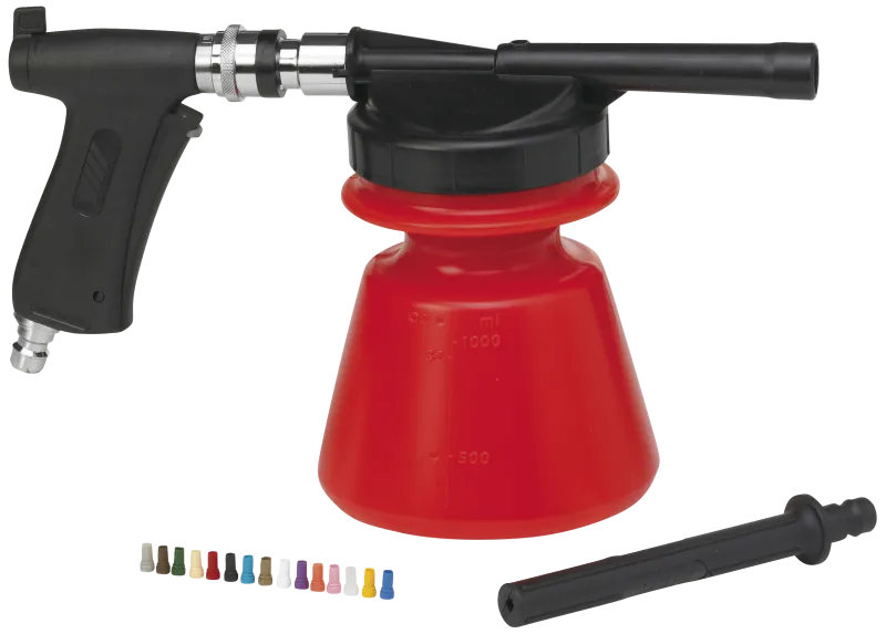 Skumsprøjte m/strålerør, 1/2" 1,4 ltr. rød