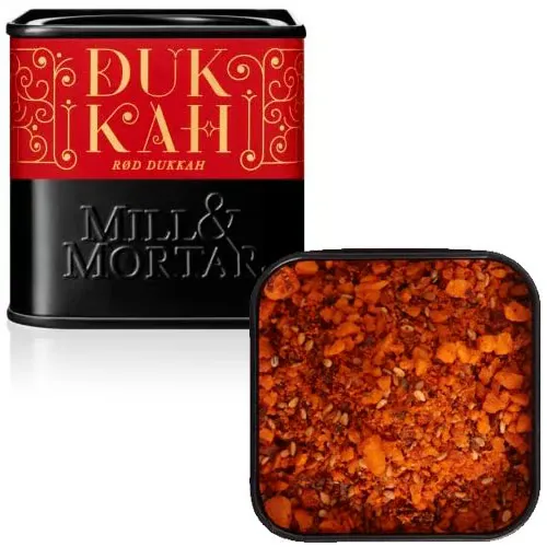 Mill & Mortar Rød Dukkah Mandler m. Sød/Røget Paprika (75 gr)