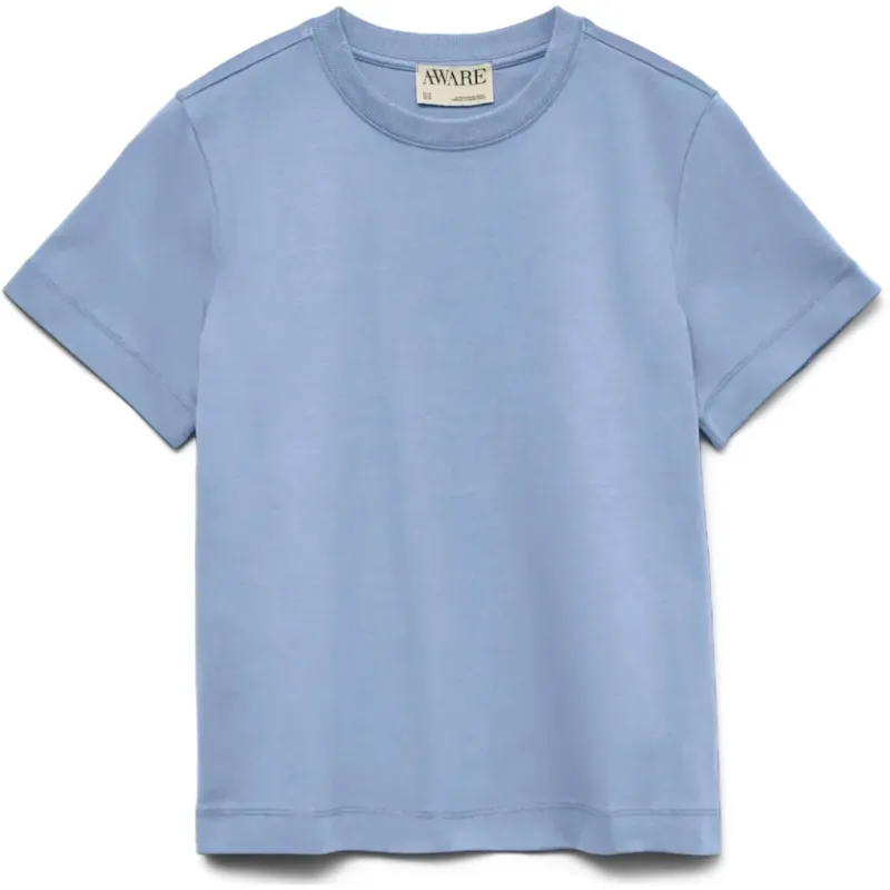 Vero Moda dame t-shirt AWNAIMA - Brunnera Blue