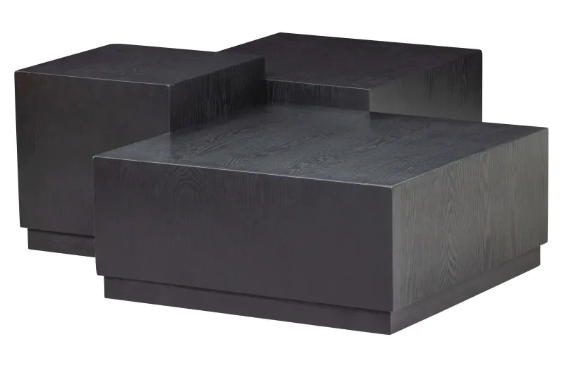 WOOOD EXCLUSIVE Pim sidebord - sort MDF (sæt med 3)