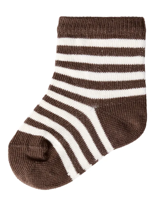 Lil Atelier - Rossa Dir Sock - Turtledove / Teak - 50/56