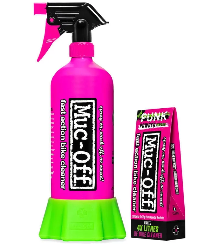 Muc-Off Bottle For Life Bundle - inkl. 4 pakker Punk Powder