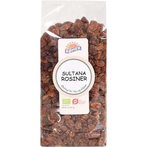 Rosiner lyse Sultana Øko. - 500 gram