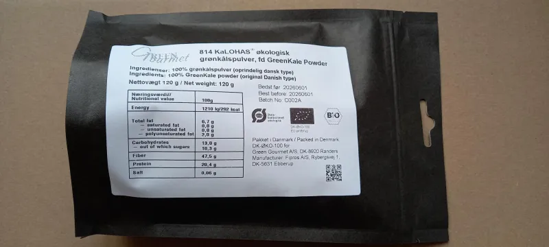 KaLOHAS®  økologisk grønkålspulver - 120 gr.