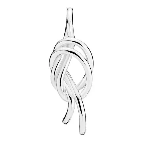 Vedhæng i Sølv med åben Knude - 15 x 10 mm