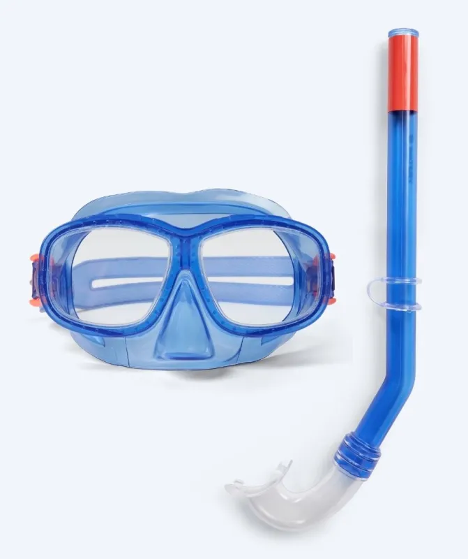 Watery Combo snorkelsæt til børn (4-10) - Wyre - Mørkeblå - Snorkelsæt til børn (4-16 år)