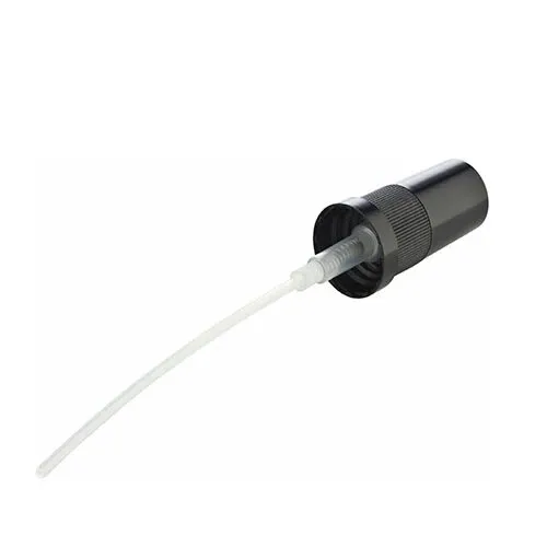 Sort spraypumpe til brun glasflaske - 1 stk