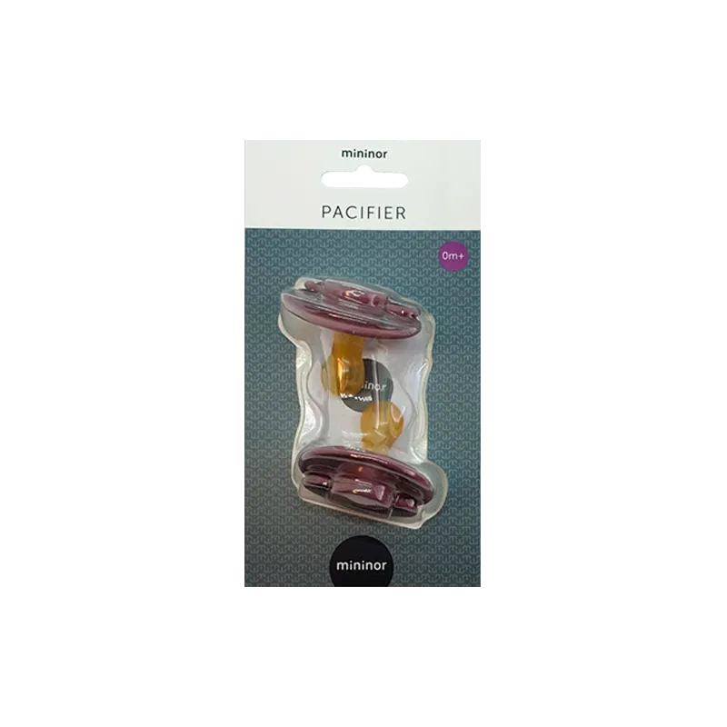 Mininor Latexsut 0+ Mdr Lilla (2 stk)